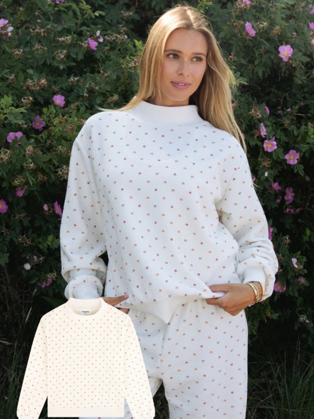Parke- Waffel Mockneck Pullover | Maggie & Emma Edit